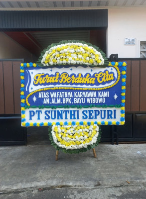 Papan Bunga Duka di Kupang Bersih